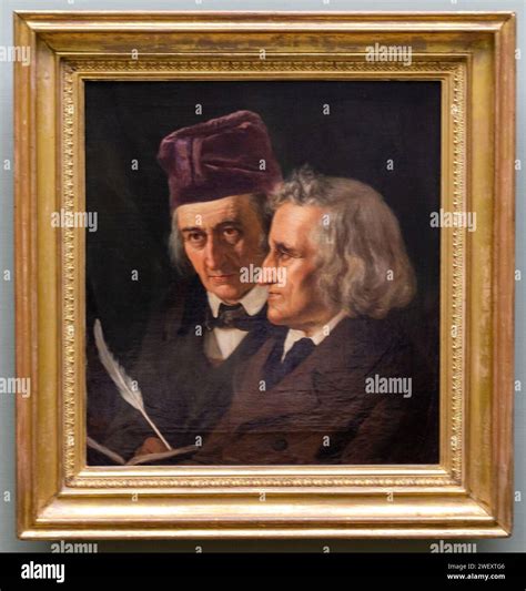 A Grimm testvérek Elisabeth Jerichau-Baumann 1855-ös olajfestményén