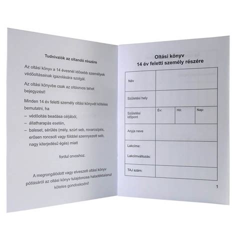 Kisállat útlevél és oltási könyv