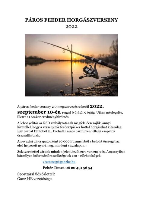 Feeder horgászverseny