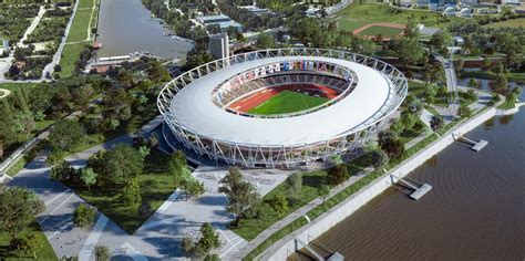 A Nemzeti Atlétikai Stadion és a környező park