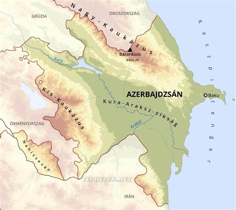 Azerbajdzsán térképe és vízumigénylési információk