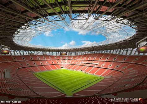 Látványterv az új Puskás Ferenc Stadionról