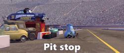 Autószerelő Guido a pit stopban