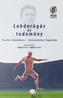 A Labdarúgás és tudomány című könyv borítója, futball és tudományos elemekkel