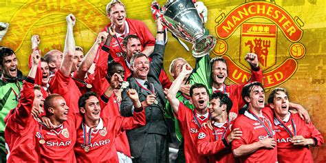 Manchester United 1999-es triplázás ünneplése