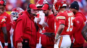 Andy Reid, a Kansas City Chiefs edzője és Patrick Mahomes irányító