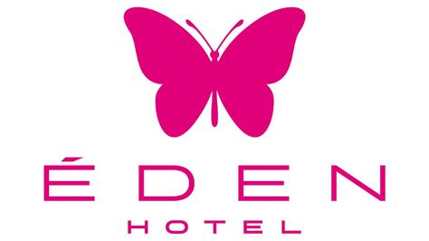 Éden Hotel logó trópusi háttérrel