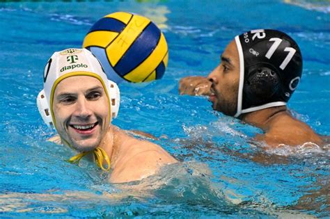 Az FTC vízilabda csapata egy korai nemzetközi mérkőzésen