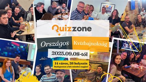 Quizzone Kupa logó és bajnoki tabella