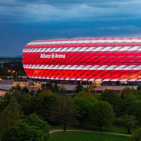 Allianz Arena légifelvétele a meccs napján