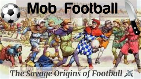 Ősi angol „mob football” játék ábrázolása