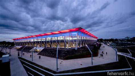 A megújult Sóstói Stadion látványterve kívülről