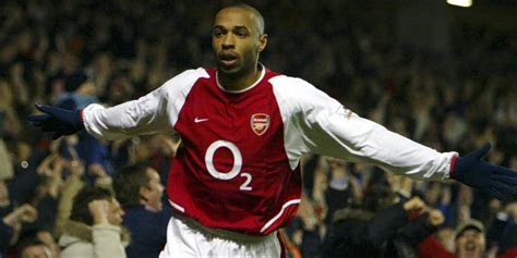 Archív felvétel Thierry Henry-ről Arsenal mezben