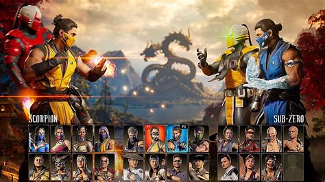 Mortal Kombat karakterek montázsa