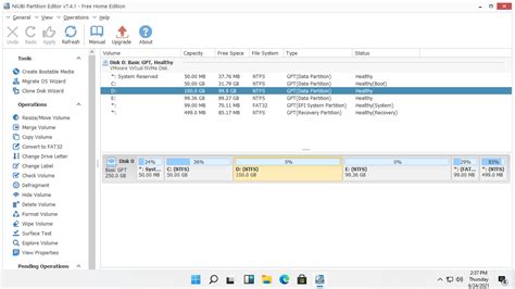 Windows 11 lemezkezelő: EFI és helyreállítási partíciók