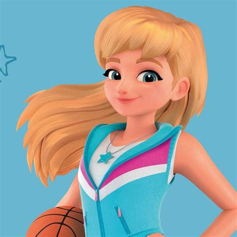 LEGO Friends Stephanie minifigura sportfelszereléssel
