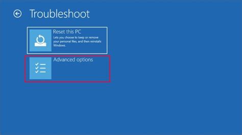 Windows Speciális indítási lehetőségek menü