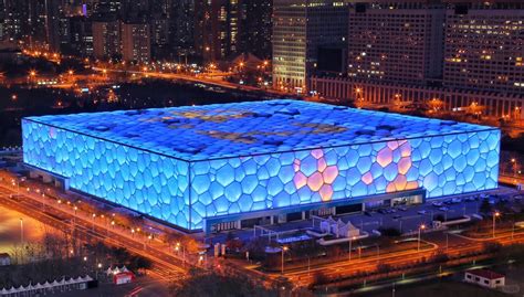 A pekingi Vízikocka (National Aquatics Center) különleges buborékszerkezete