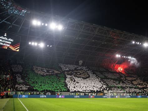 A Groupama Aréna lelátója az Európa Liga mérkőzésen
