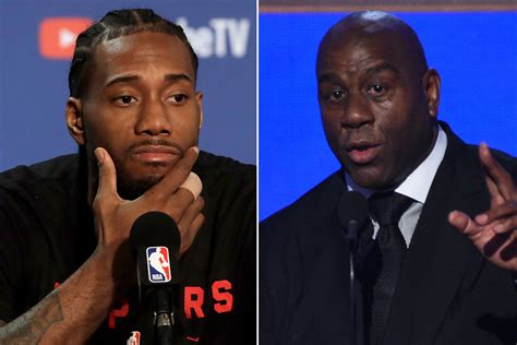 Magic Johnson és Kawhi Leonard megbeszélése