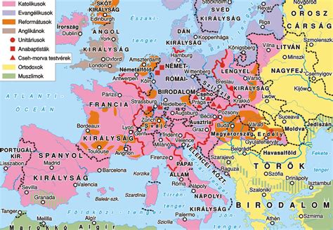 Térkép: Európa a spanyol örökösödési háború idején