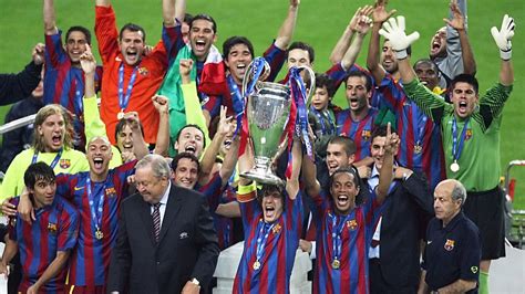 Barcelona játékosok ünneplik a győzelmet