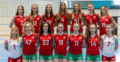 Az U17-es magyar fiú röplabda-válogatott közös fotón az edzőtáborban