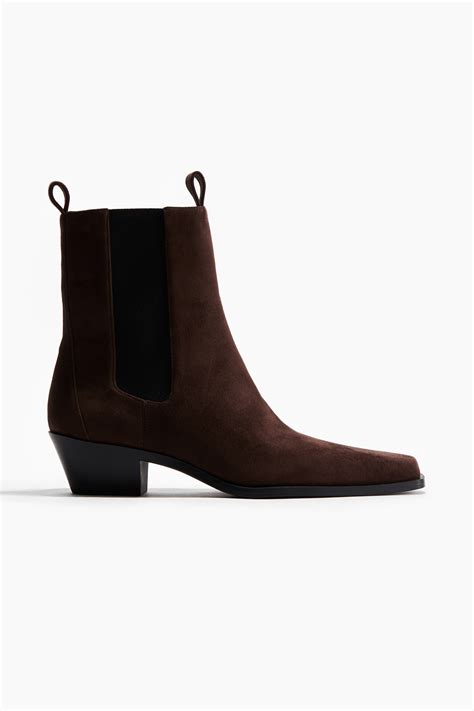 Az Oro Los Angeles Black Flock Chelsea csizma részletei