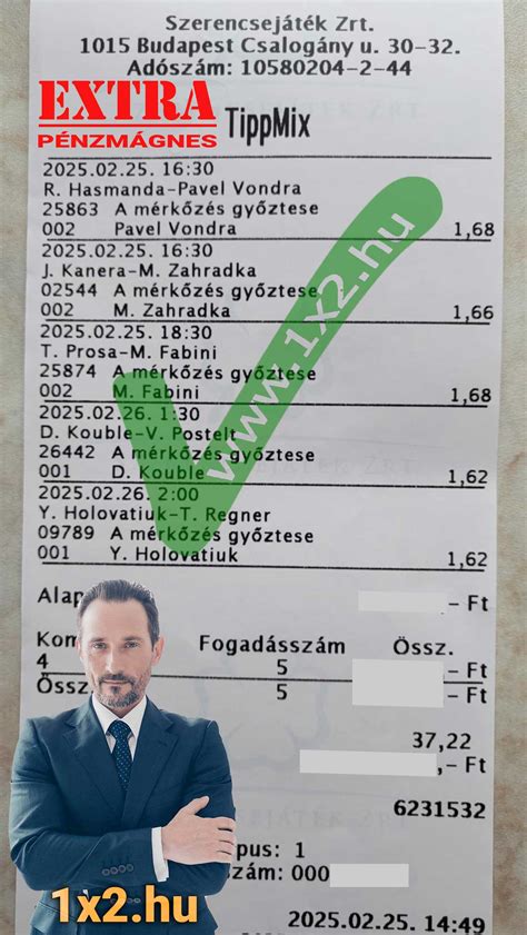 1X2 fogadási jelölések