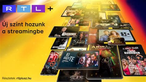 RTL+ streaming platform logója és felhasználói felülete