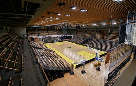 Sportcsarnok tervrajza vagy modern kézilabda aréna
