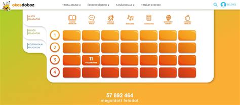 Okos Doboz platform felülete