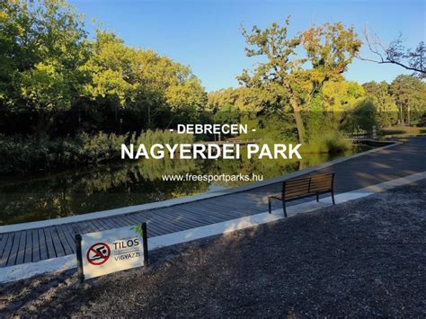 A Nagyerdei Park térképe Debrecenben