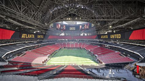 Az Atlanta Falcons új otthona, a Mercedes-Benz Stadion látványterve
