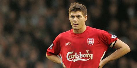 Steven Gerrard az Anfielden a Liverpool mezében