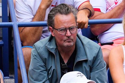 Matthew Perry teniszmeccsen a US Openen