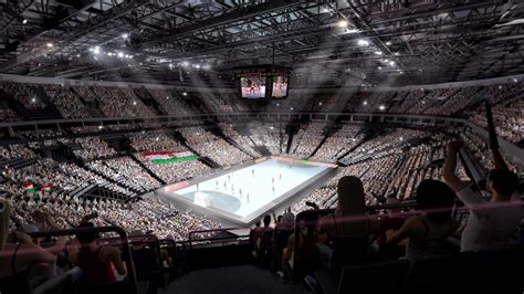 Európa legnagyobb kézilabda arénájának külső képe