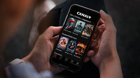 CANAL+ applikáció felületének képernyőképe