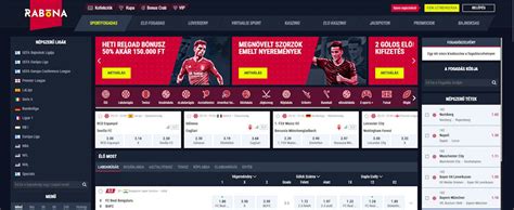 Online sportfogadási platform felülete bónuszajánlatokkal