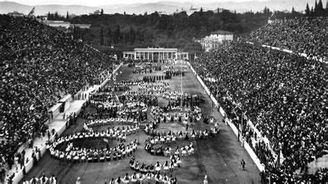 1896-os Athéni Olimpia Nyitóünnepség a Panathinaiko Stadionban