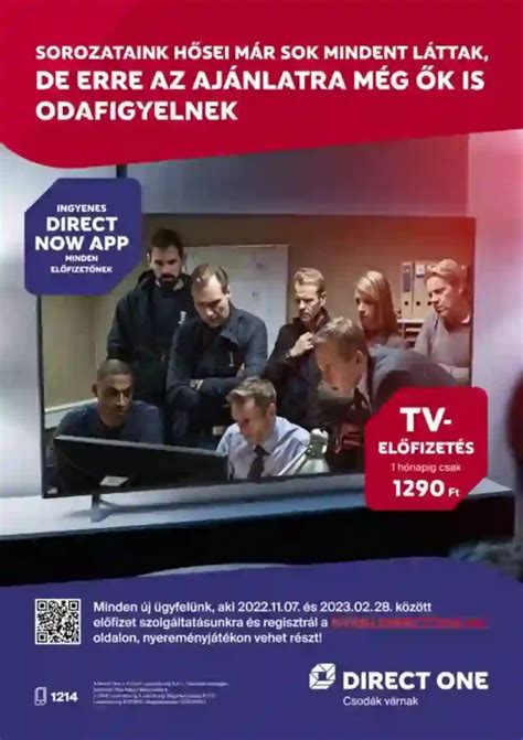 Direct One alkalmazás mobiltelefonon