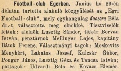 Az első Football Association találkozó
