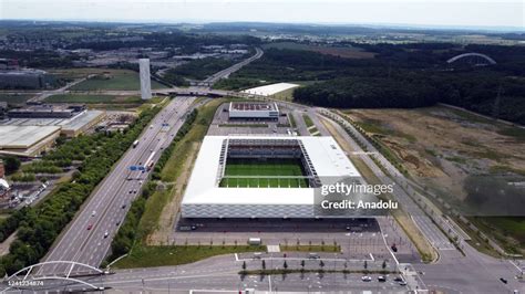 Stade de Luxembourg madártávlatból