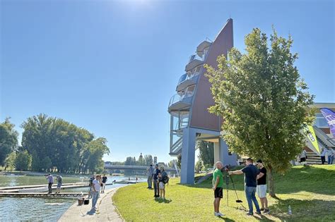 A győri céltorony felújítása a kajak-kenu maraton világbajnokságra