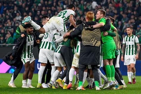 A Ferencváros ünneplése az első BL-győzelem után