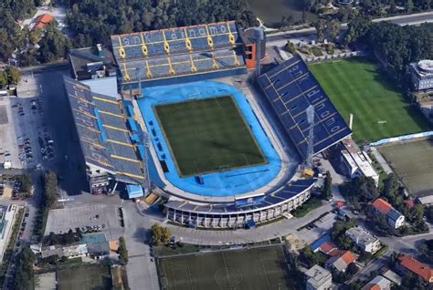 Térkép a Maksimir Stadion megközelítéséhez