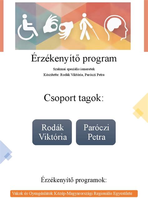 Látássérülteket segítő érzékenyítő foglalkozás