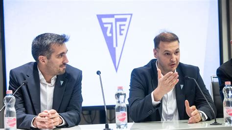 Damián Pedrosa és Andrés Jornet a ZTE FC bemutatkozó sajtótájékoztatóján