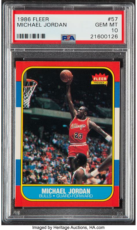1986 Fleer #57 Michael Jordan PSA 10 borítókép