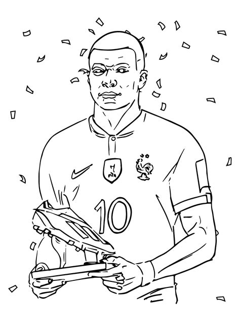 Kylian Mbappé színező